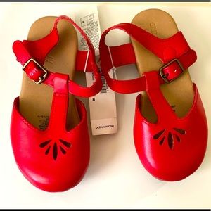 Red Clog Sandals